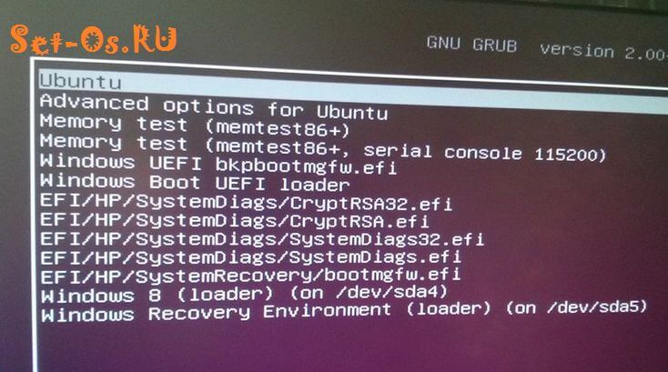 удаление grub ubuntu загрузчик граб