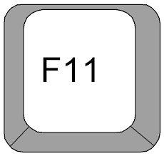 клавиша f11