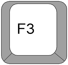 клавиша f3