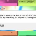 Ошибка msvcr100.dll - как исправить в Windows 10